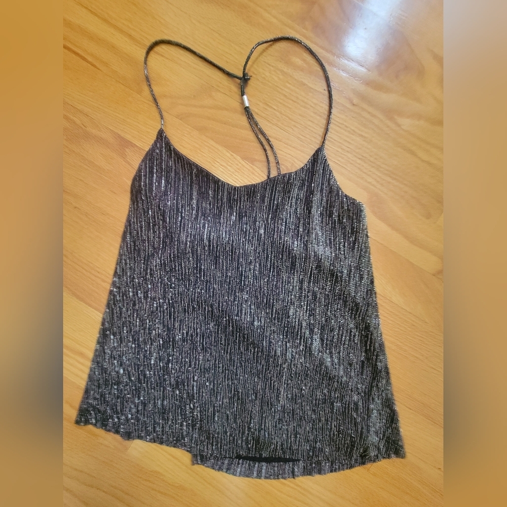 Express Metallic Shimmer Cami Top XS - Picture 3 of 5